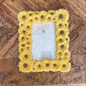 Sunflower picture frame- yellow and brown